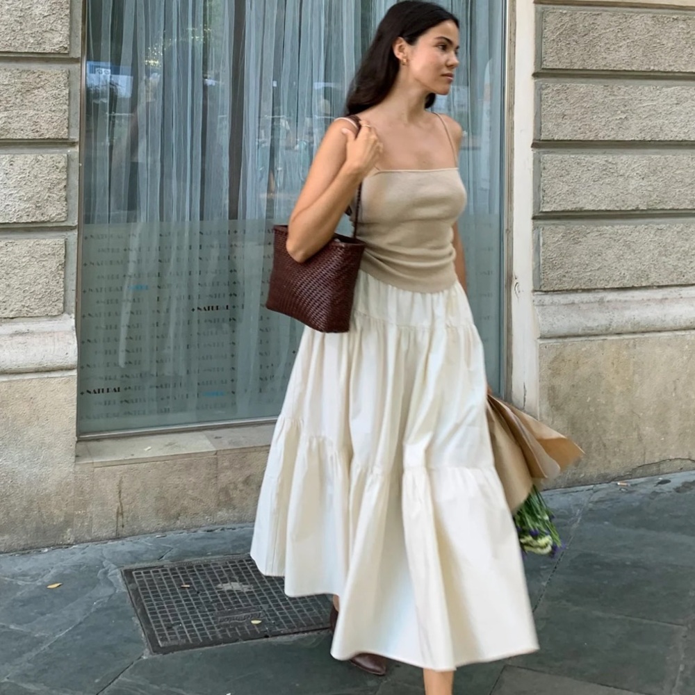 Something to Hold Teacake Midi Skirt